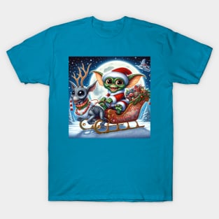 Christmas Gremlin and Alien T-Shirt